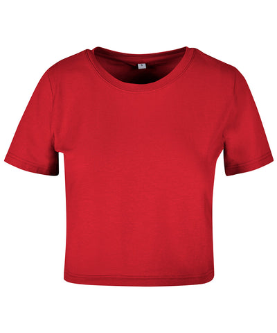 Womens cropped tee | city red
