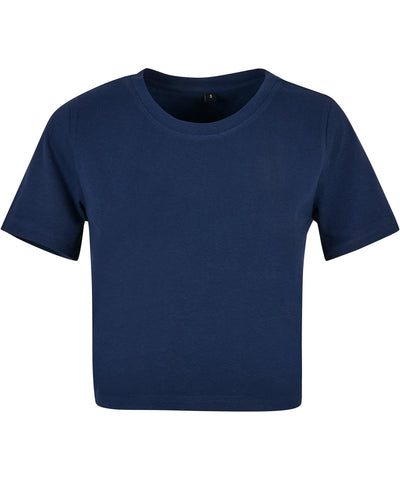 Womens cropped tee | light navy
