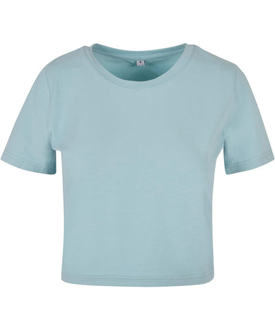 Womens cropped tee | ocean blue