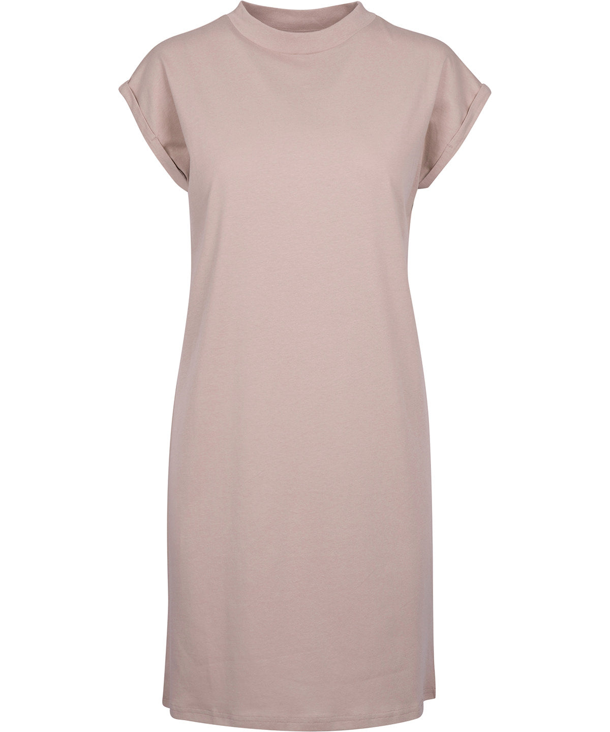 Womens turtle extended shoulder dress | dusk rose