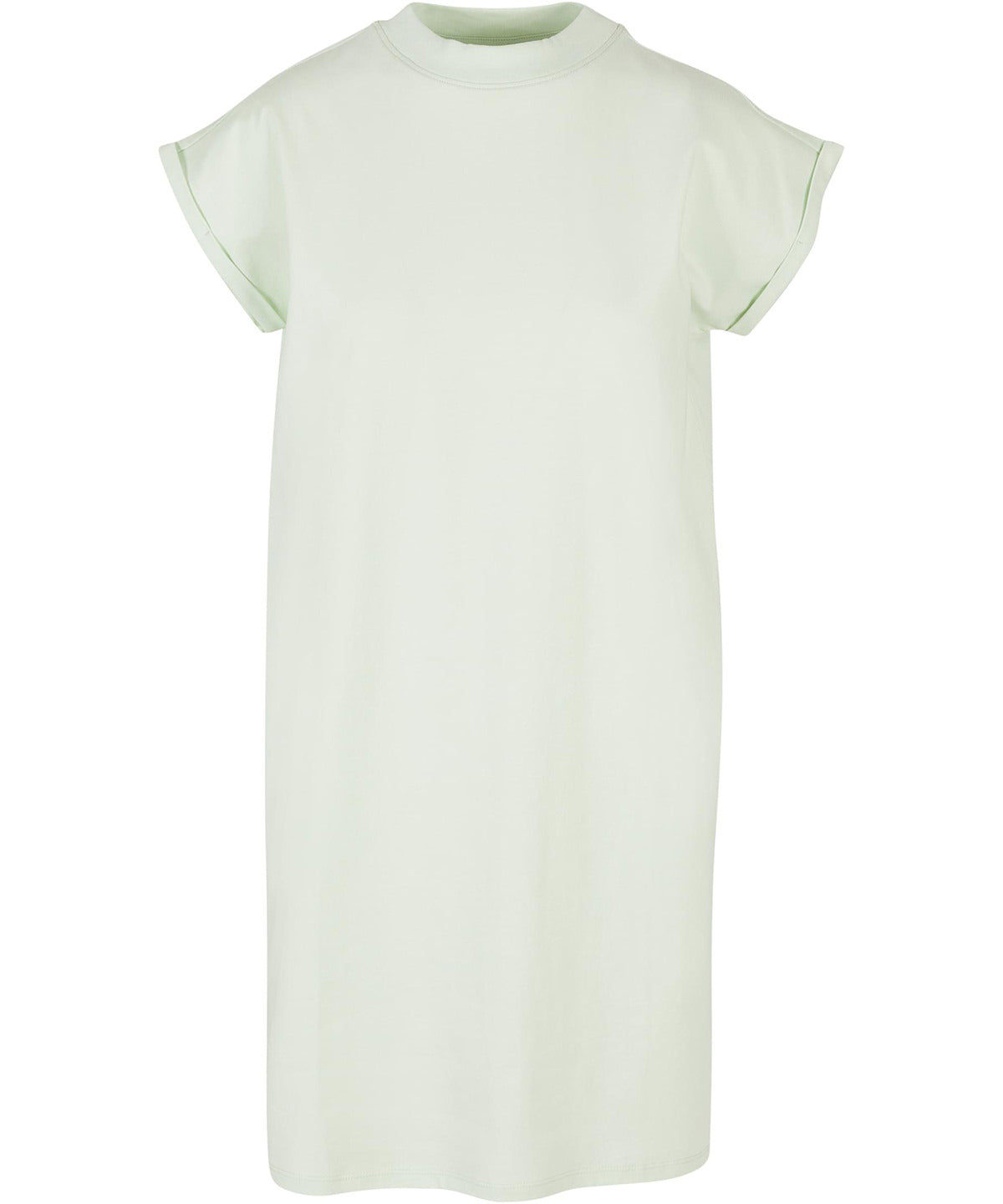 Womens turtle extended shoulder dress | light mint