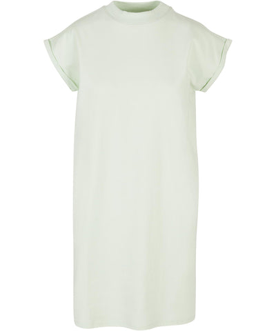 Womens turtle extended shoulder dress | light mint