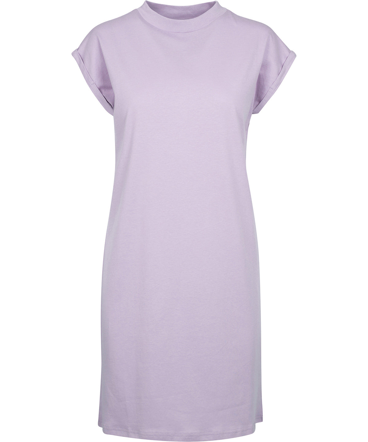 Womens turtle extended shoulder dress | lilac