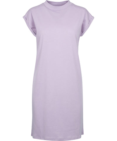 Womens turtle extended shoulder dress | lilac