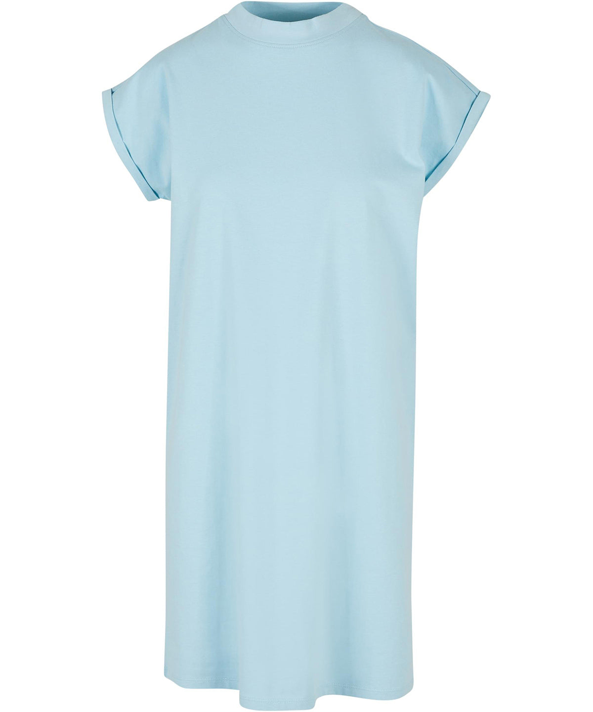 Womens turtle extended shoulder dress | ocean blue