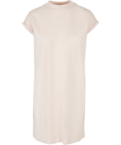 Womens turtle extended shoulder dress | pink