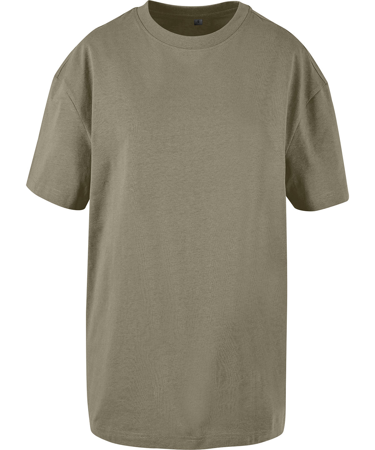 Womens oversized boyfriend tee | pale olive