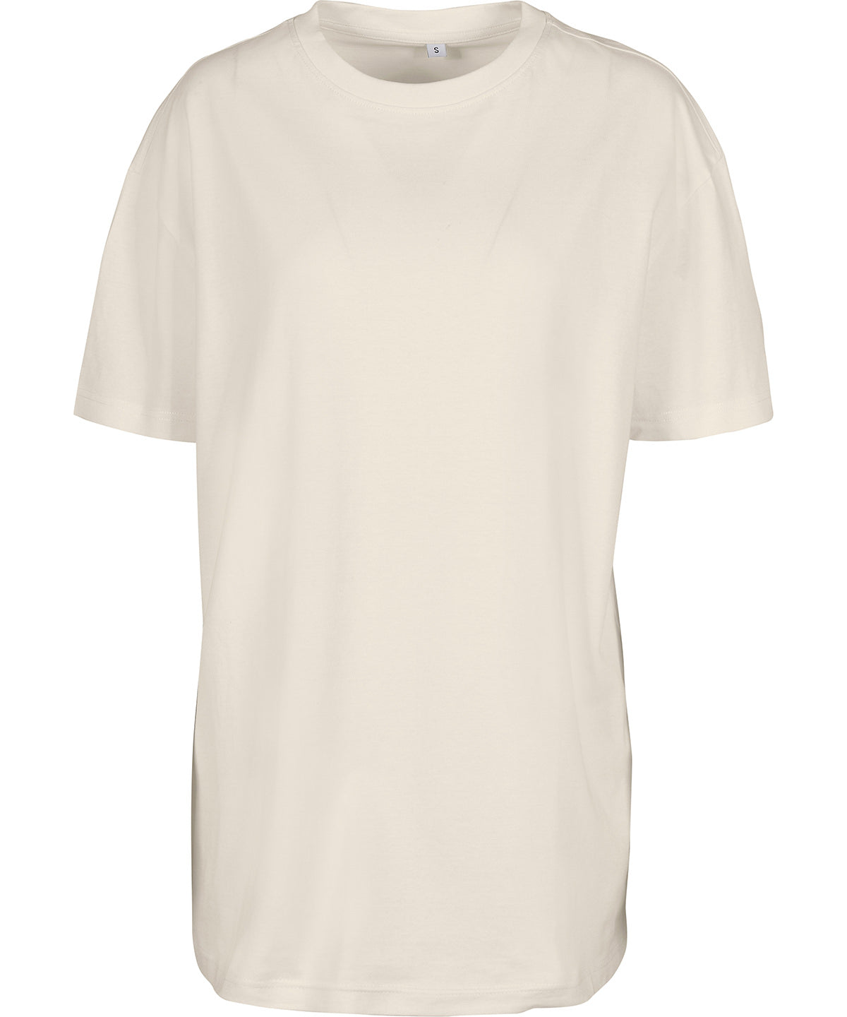 Womens oversized boyfriend tee | white sand