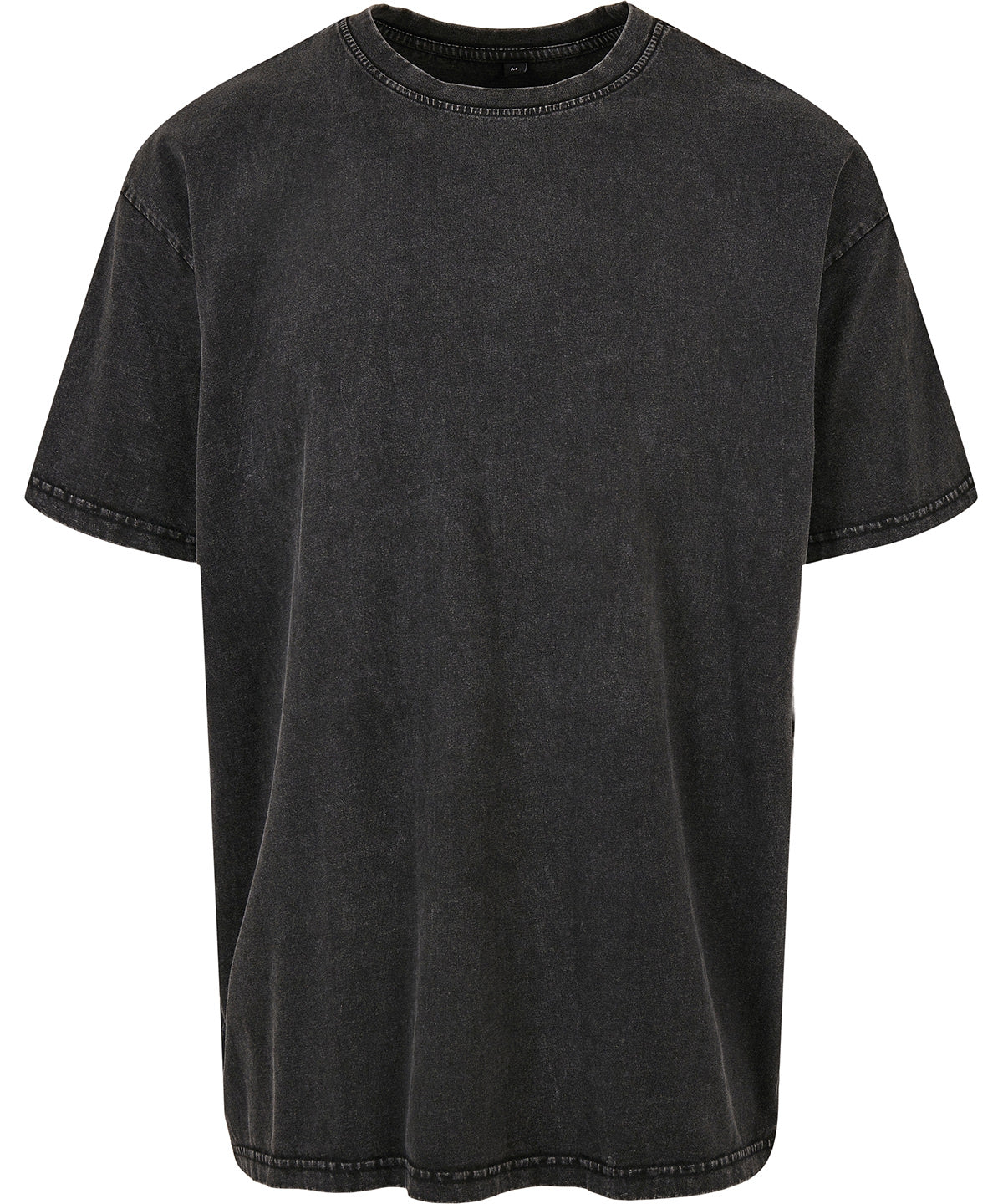 Acid washed heavy oversized tee | black
