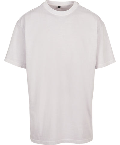 Acid washed heavy oversized tee | soft lilac
