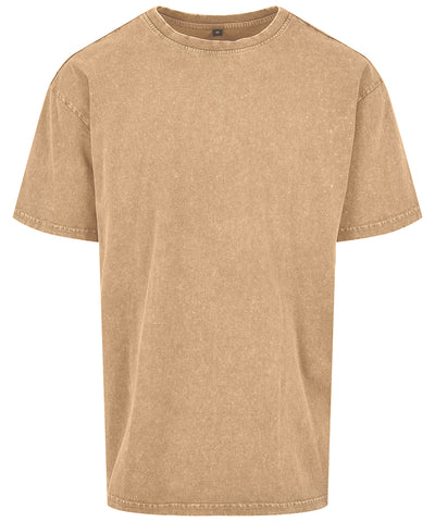 Acid washed heavy oversized tee | union beige