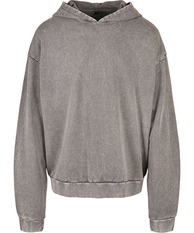 Acid washed oversize hoodie | asphalt