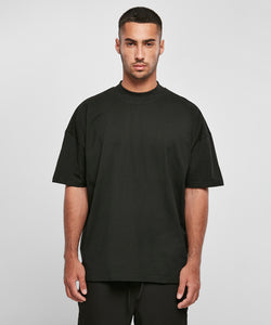 Oversized mock neck tee | black