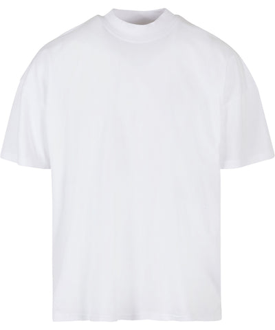 Oversized mock neck tee | white