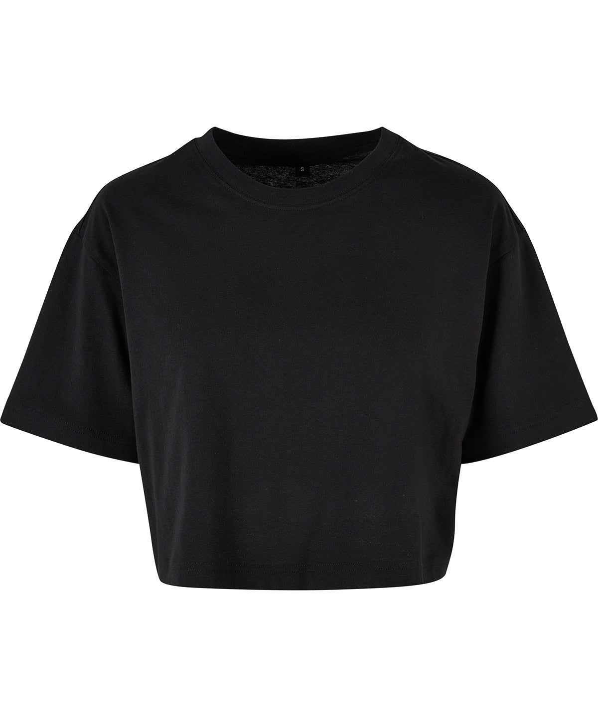 Womens short oversized tee | black
