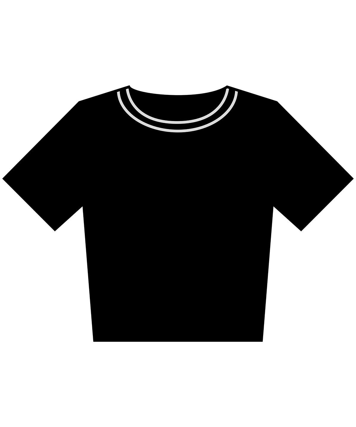 Womens vintage cropped tee | black
