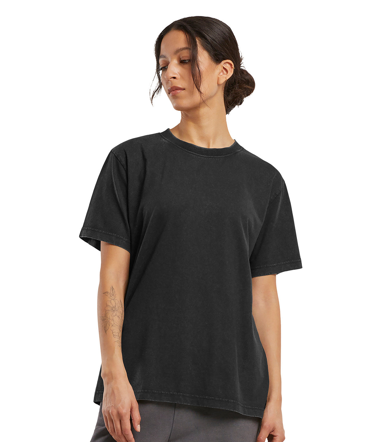 Womens vintage everyday tee | black