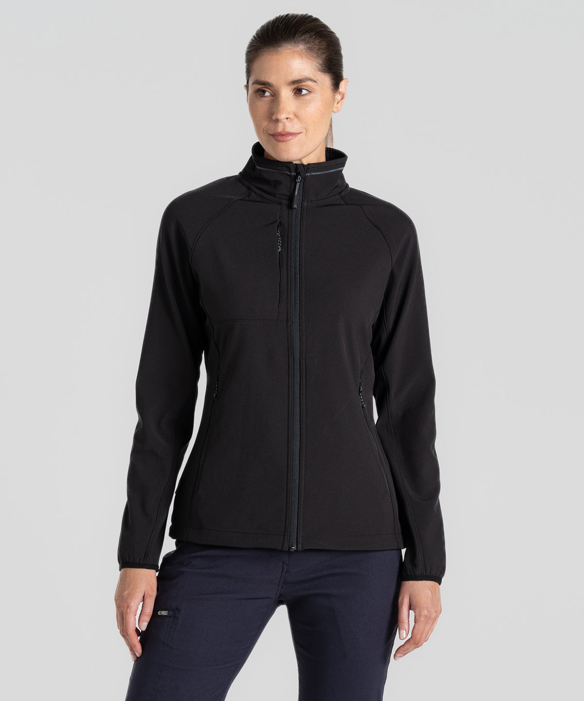 Expert womens Basecamp softshell jacket | black