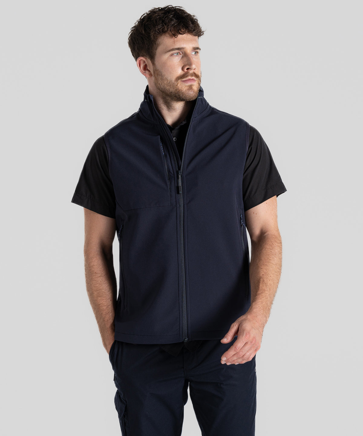 Expert Basecamp softshell vest | black