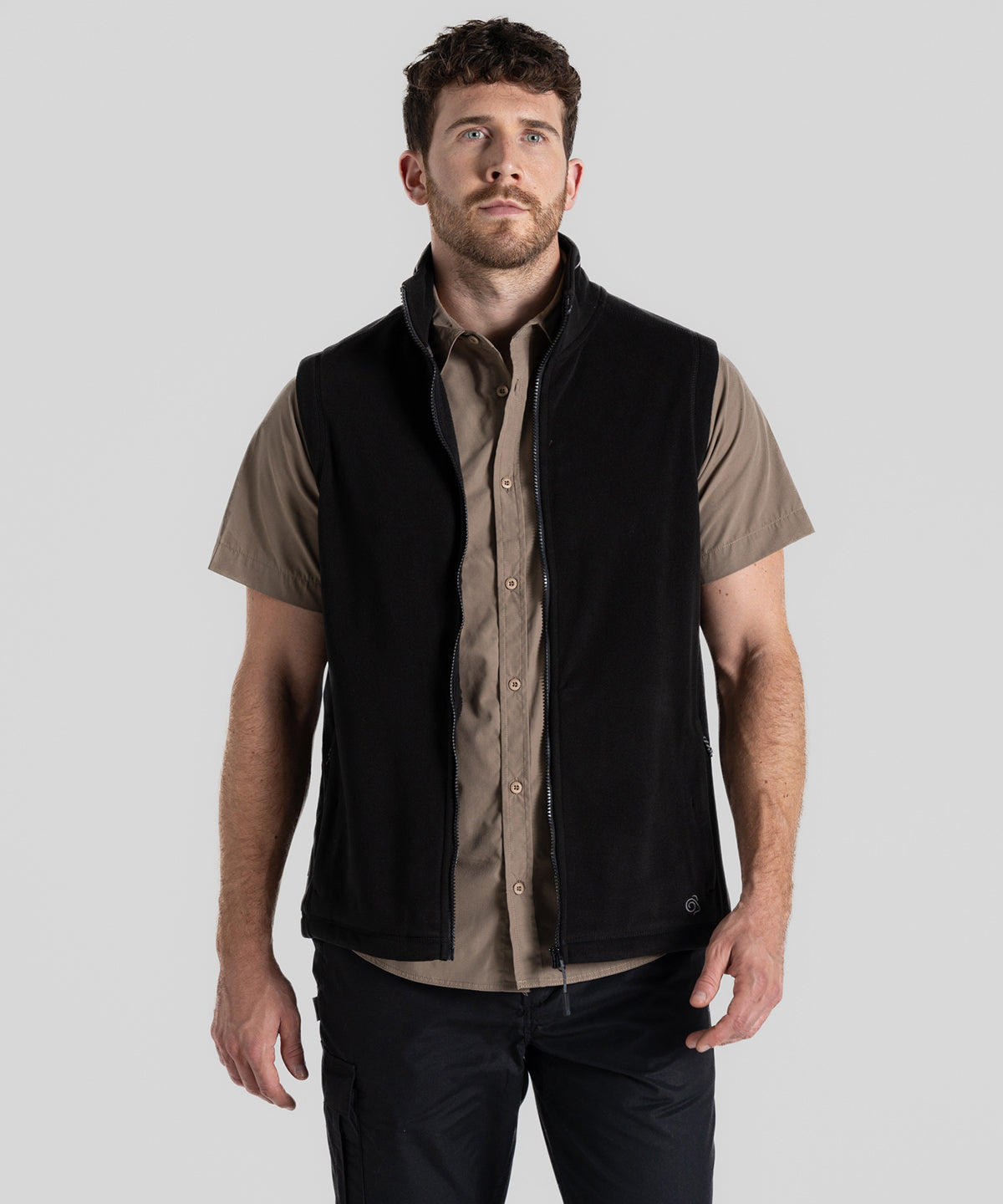 Expert Corey fleece vest | black