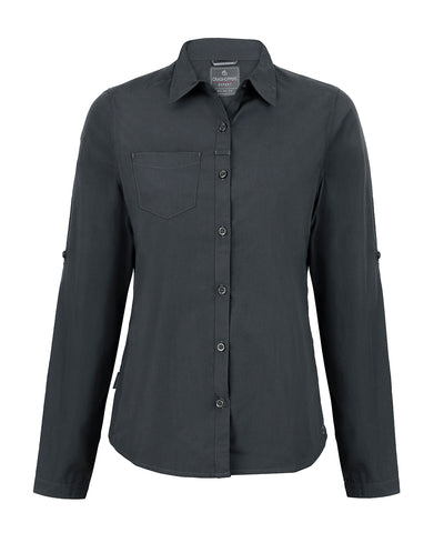 Expert womens Kiwi long-sleeved shirt | carbon grey