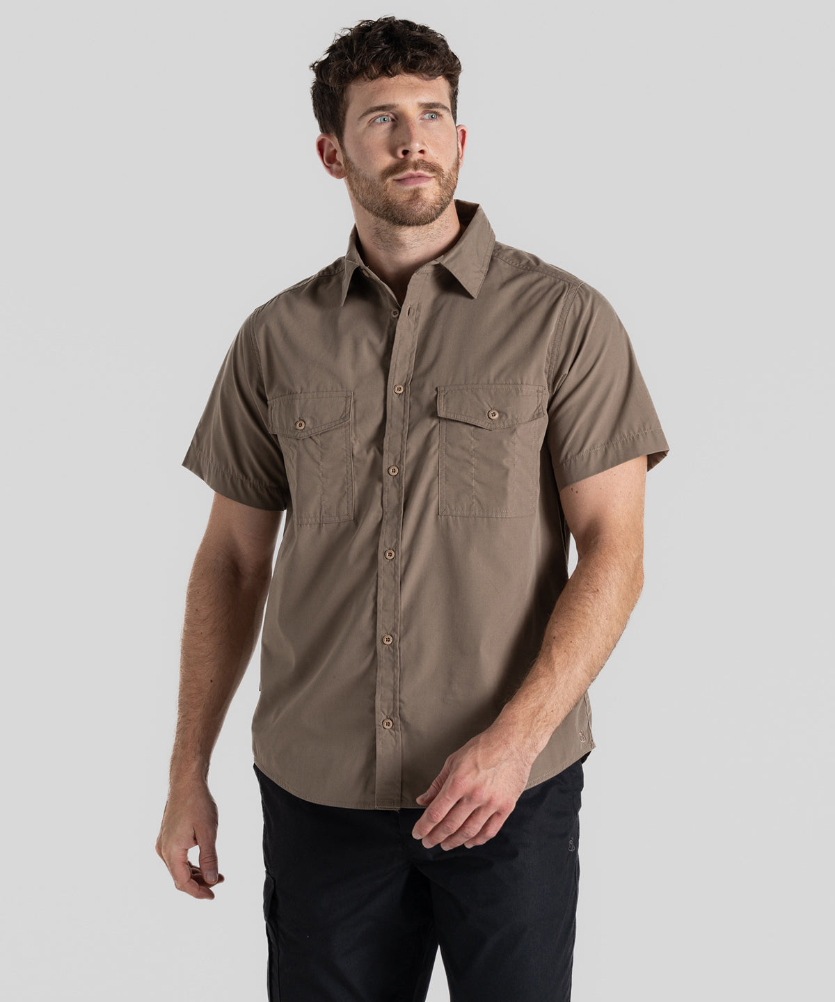 Expert Kiwi short-sleeved shirt | pebble