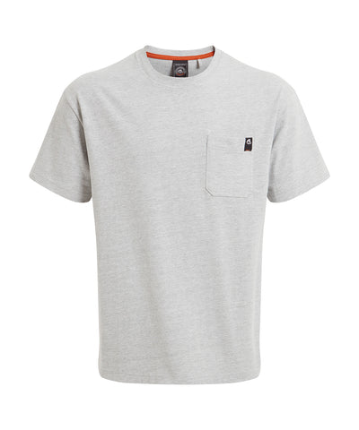Wakefield pocket workwear t-shirt | soft grey marle