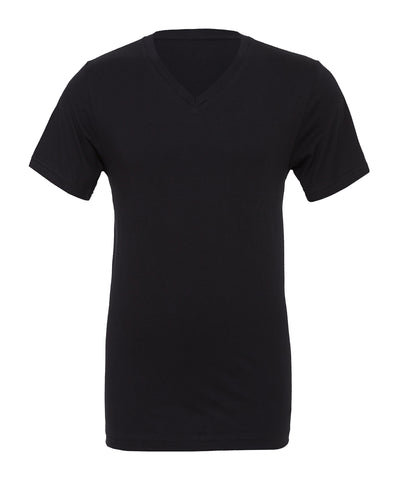 Unisex Jersey v-neck t-shirt | black