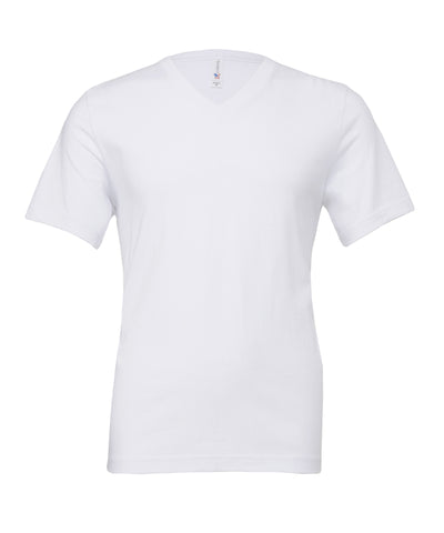 Unisex Jersey v-neck t-shirt | white