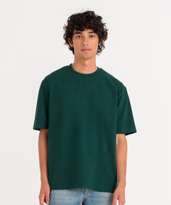 Arrow recycled heavy oversized tee | black