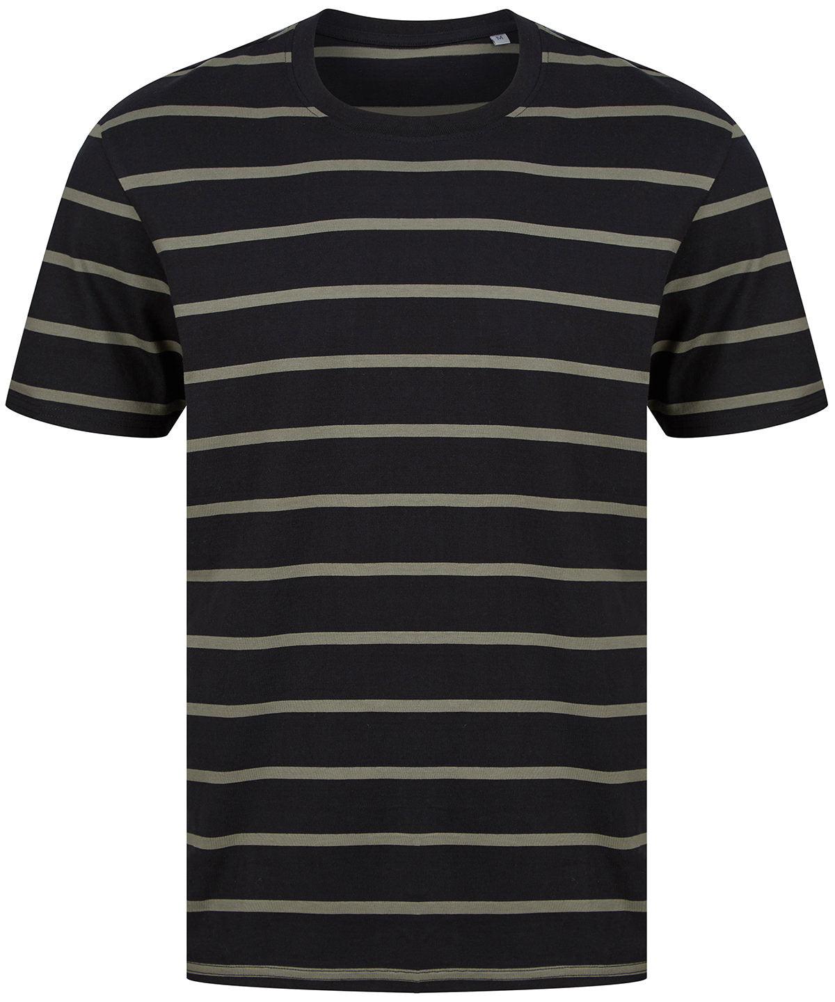 Striped T | black/khaki