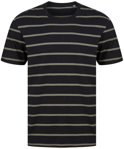 Striped T | black/khaki