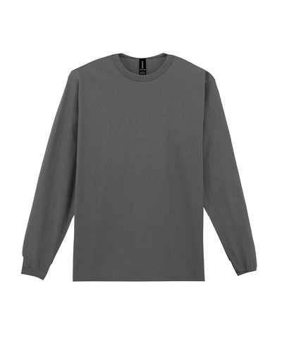 Ultra Cotton adult long sleeve t-shirt | charcoal