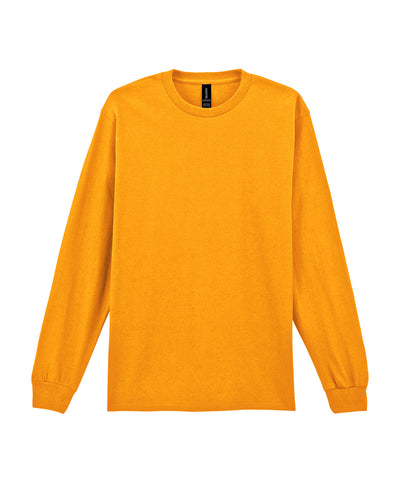 Ultra Cotton adult long sleeve t-shirt | gold
