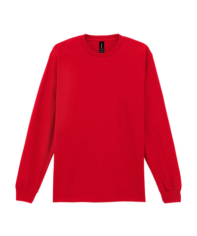Ultra Cotton adult long sleeve t-shirt | red
