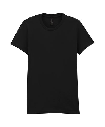Softstyle midweight womens t-shirt | pitch black