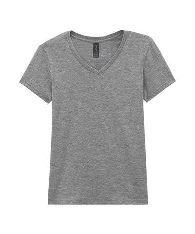 Softstyle womens v-neck t-shirt | sports grey