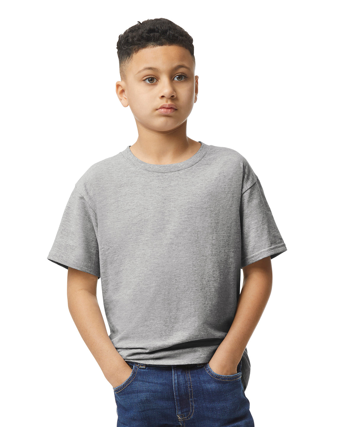Light cotton youth t-shirt | black