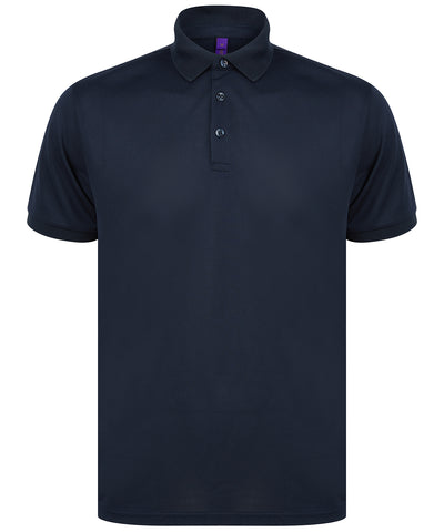 Recycled polyester polo shirt | navy