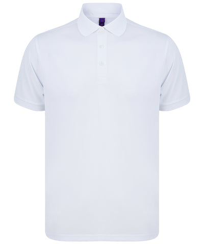 Recycled polyester polo shirt | white