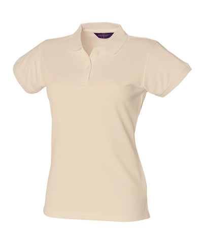 Womens Coolplus® polo shirt | natural