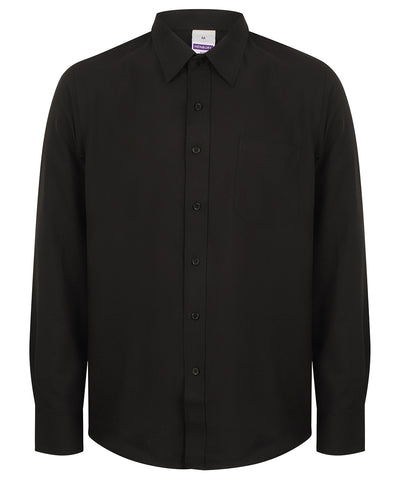 Wicking antibacterial long sleeve shirt | black