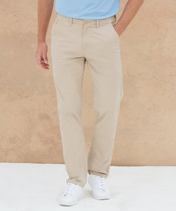 Stretch chinos with flex waistband | black