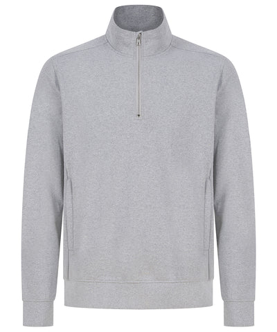 Unisex sustainable -zip sweatshirt | heather grey