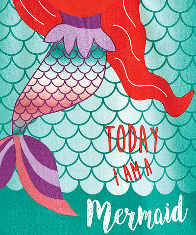 Kids microfibre changing robe | mermaid