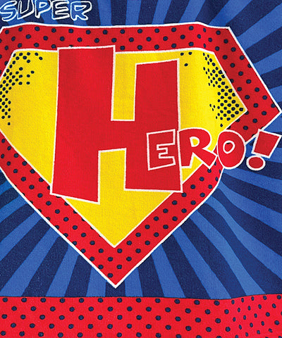 Kids microfibre changing robe | super hero