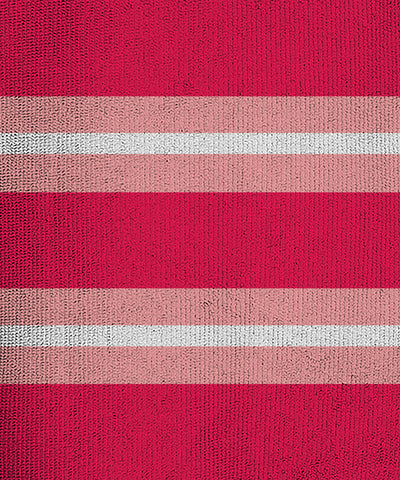 Cotton changing robe | pink stripe