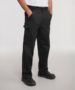 Polycotton twill workwear trousers | black