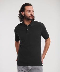 Classic cotton piqu polo | black
