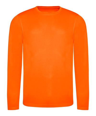 Long sleeve cool T | electric orange
